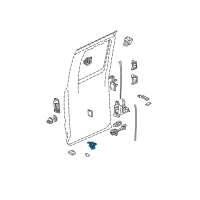 OEM 1999 Chevrolet Silverado 1500 Latch Diagram - 10356951