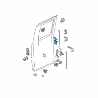 OEM 2006 Chevrolet Silverado 1500 Hinge Diagram - 12472846