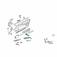 OEM 1996 Acura NSX Light Assembly, Courtesy (Black) (Daiichi) Diagram - 34256-SD4-003ZM