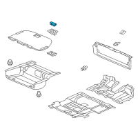 OEM 2015 Honda Odyssey Lock Assy., Floor Lid *NH167L* (GRAPHITE BLACK) Diagram - 84530-SHJ-A01ZF