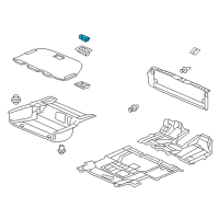 OEM 2008 Honda Odyssey Lock Assy., Floor Lid *NH167L* (GRAPHITE BLACK) Diagram - 84530-SHJ-A01ZF