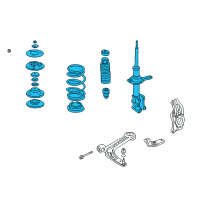 OEM Honda Insight Shock Absorber Assembly, Right Front Diagram - 51601-S3Y-A02