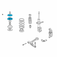 OEM Honda Insight Rubber, Front Fork Mounting Diagram - 51920-S3Y-013