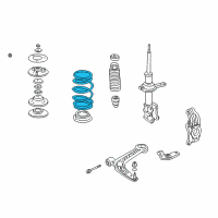 OEM 2003 Honda Insight Spring, Front Diagram - 51401-S3Y-A01