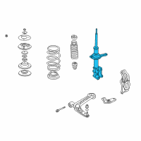 OEM Honda Insight Shock Absorber Unit, Left Front Diagram - 51606-S3Y-J03