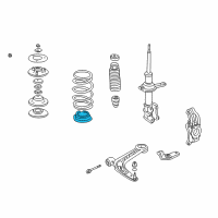 OEM 2003 Honda Insight Mount, FR. Dust Cover (Lower) Diagram - 51684-S3Y-003