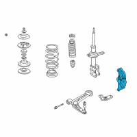 OEM 2005 Honda Insight Knuckle, Left Front Diagram - 51215-S3Y-000