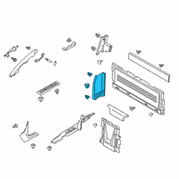 OEM 2019 Ford Ranger Lower Pillar Trim Diagram - KB3Z-2152018-AA