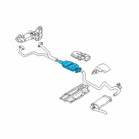 OEM 1995 Pontiac Firebird 3-Way Catalytic Convertor Assembly Diagram - 25146927