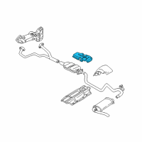 OEM 1994 Pontiac Firebird Shield-Catalytic Converter Heat Diagram - 10417743