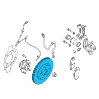 OEM 2018 Nissan Altima Rotor Disc Brake Front Diagram - 40206-3TA0B