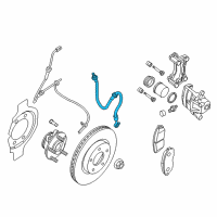 OEM 2016 Nissan Altima Hose Assy-Brake, Front Diagram - 46211-3TA0B