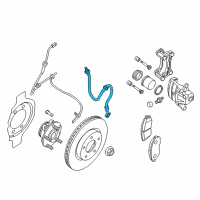 OEM 2018 Nissan Altima Hose Assy-Brake, Front Diagram - 46211-3TA0B