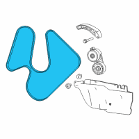 OEM Dodge Dart Belt-SERPENTINE Diagram - 4627697AA