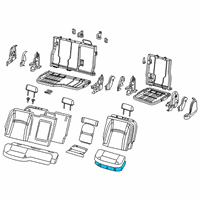 OEM 2019 Ram 1500 Seat Cushion Foam Diagram - 68299919AE