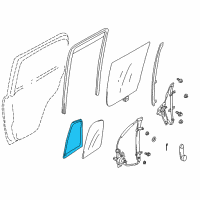 OEM 2004 Chevrolet Tracker Weatherstrip Diagram - 30022773