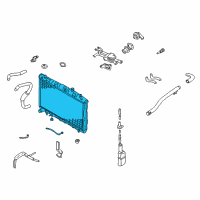 OEM 2002 Hyundai Elantra Radiator Assembly Diagram - 25310-2C116