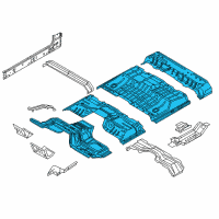 OEM 2015 Ford F-250 Super Duty Floor Pan Diagram - AC3Z-26111A15-C