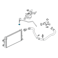 OEM 2017 Chevrolet Express 3500 Overflow Hose Clamp Diagram - 11602072