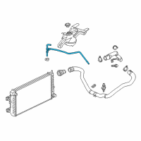 OEM Chevrolet Express 2500 Overflow Hose Diagram - 84292423