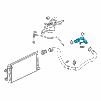 OEM 2017 Chevrolet Express 2500 Upper Hose Diagram - 84185766