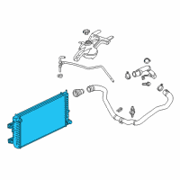 OEM 2018 GMC Savana 2500 Radiator Diagram - 22805590