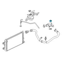 OEM 2018 GMC Savana 2500 Upper Hose Clamp Diagram - 11548097