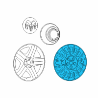 OEM 2019 Dodge Charger Wheel Cover Diagram - 5PC39GSAAA