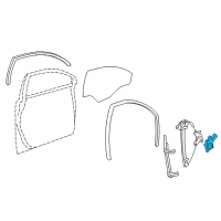 OEM 2015 Chevrolet Captiva Sport Window Motor Diagram - 23196464