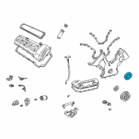 OEM Lincoln Crankshaft Seal Diagram - 3W4Z-6701-AA