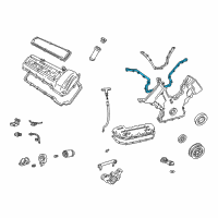 OEM 2002 Lincoln LS Front Cover Gasket Diagram - 2W9Z-6020-AA