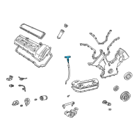 OEM Lincoln LS Dipstick Diagram - XW4Z-6750-BA