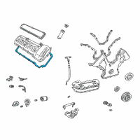 OEM Ford Thunderbird Valve Cover Gasket Diagram - 3W4Z-6584-AA