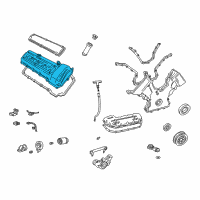 OEM 2001 Lincoln LS Valve Cover Diagram - XW4Z-6582-AB