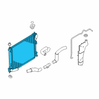 OEM 2017 Nissan Juke Radiator Assy Diagram - 21410-1KC5A