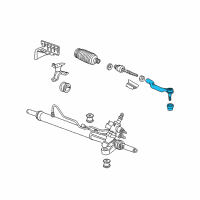 OEM 2013 Honda Crosstour End Complete, Tie Rod Diagram - 53560-TP6-A02