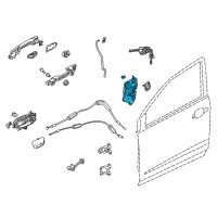 OEM 2014 Honda CR-V Latch Assembly Diagram - 72110-T0A-A21