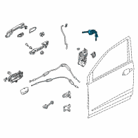 OEM 2016 Honda CR-V Cylinder, L Door Diagram - 72185-T0A-A01