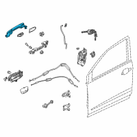 OEM 2015 Honda CR-V Handle Complete (White Diamond Pearl) Diagram - 72181-T1G-E11YF