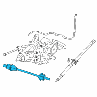 OEM 2022 Jeep Compass Axle Half Shaft Right Diagram - 68287864AB