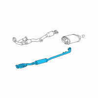 OEM 2007 Toyota Solara Intermed Pipe Diagram - 17420-0A290