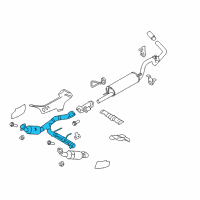 OEM Ford F-150 Catalytic Converter Diagram - 9L3Z-5E212-F