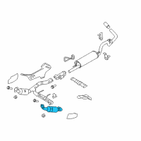 OEM 2009 Ford F-150 Catalytic Converter Diagram - 9L3Z-5E212-C