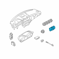 OEM 2012 BMW Z4 Headlight Switch Diagram - 61-31-9-184-276