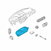 OEM BMW Z4 Instrument Cluster Speedometer Diagram - 62-10-9-347-672