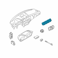 OEM 2010 BMW Z4 Automatic Air Conditioning Control Diagram - 64-11-9-321-830