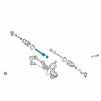 OEM 2011 Toyota Camry Inner Tie Rod Diagram - 45503-39315