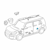 OEM 2018 Lexus GX460 Sensor, Side Air Bag Diagram - 89831-0E100