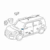 OEM 2009 Scion xB Passenger Discriminating Sensor Diagram - 89952-0W081