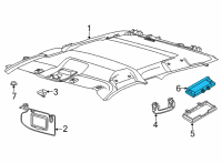 OEM 2019 Ford Ranger Dome Lamp Diagram - H1BZ-13776-B